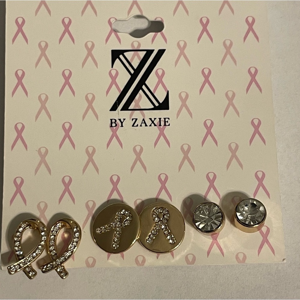 Earrings set of 3 pairs By ZAXIE NEW